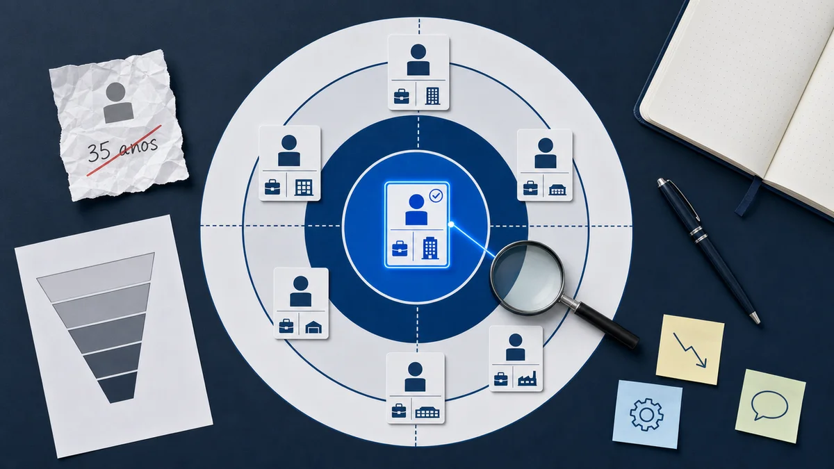 Diagrama de alvo mostra como definir o ICP certo antes de criar conteúdo para SaaS B2B