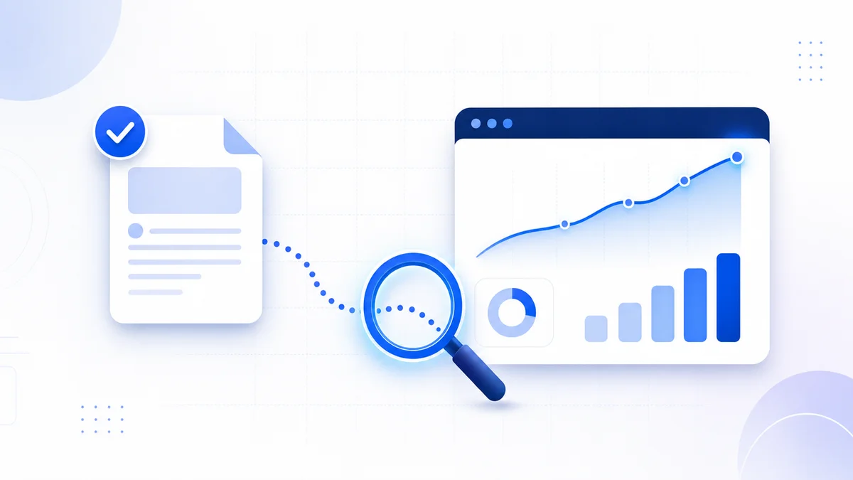 Ilustração mostrando como o Google Search Console rastreia e mede a busca orgânica
