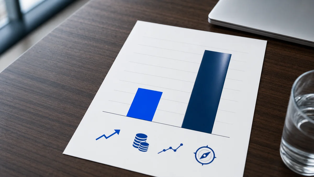 Gráfico comparando CAC do SEO e da mídia paga lado a lado, ilustrando o ROI de SEO